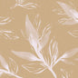 A seamless white, sketch-like leaf and branch pattern on a light brown background with vertical dots gives the classic napkins 40 x 40 cm 4-ply, embossed 1/4 fold by Duni GmbH a gentle botanical elegance - ideal for the set table.