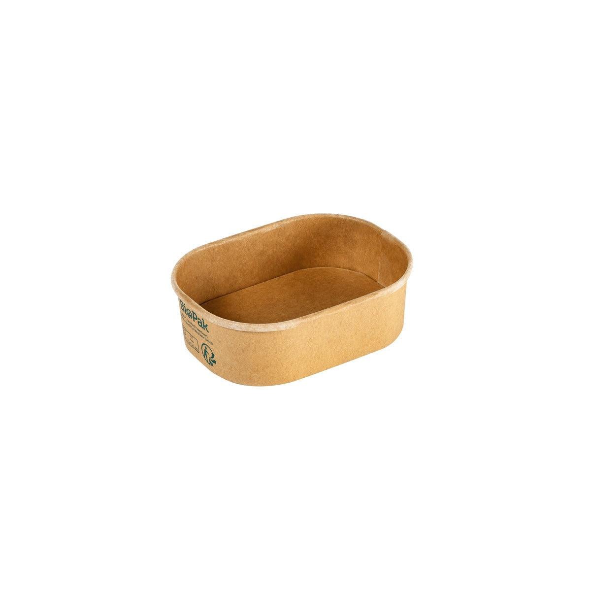 The cardboard box BRICK MINI 150 ml from Duni GmbH is a brown FSC/PLA cardboard packaging (108x80x33 mm), pack of 50 pieces, ideal for food. Shown on a white background.