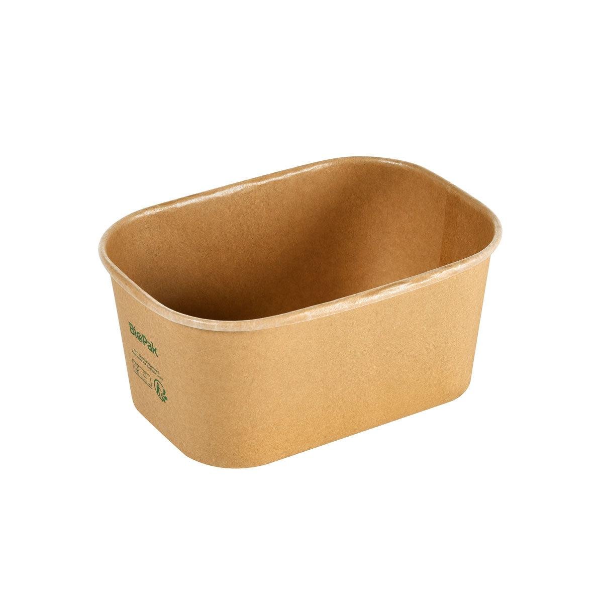 The Duni GmbH cardboard box BRICK MEDIUM 1000 ml, brown cardboard FSC/PLA (171x120x77 mm), is a rectangular, eco-friendly box with rounded corners, glossy interior, and green symbol. Capacity: 1000 ml. Package (50 pieces).