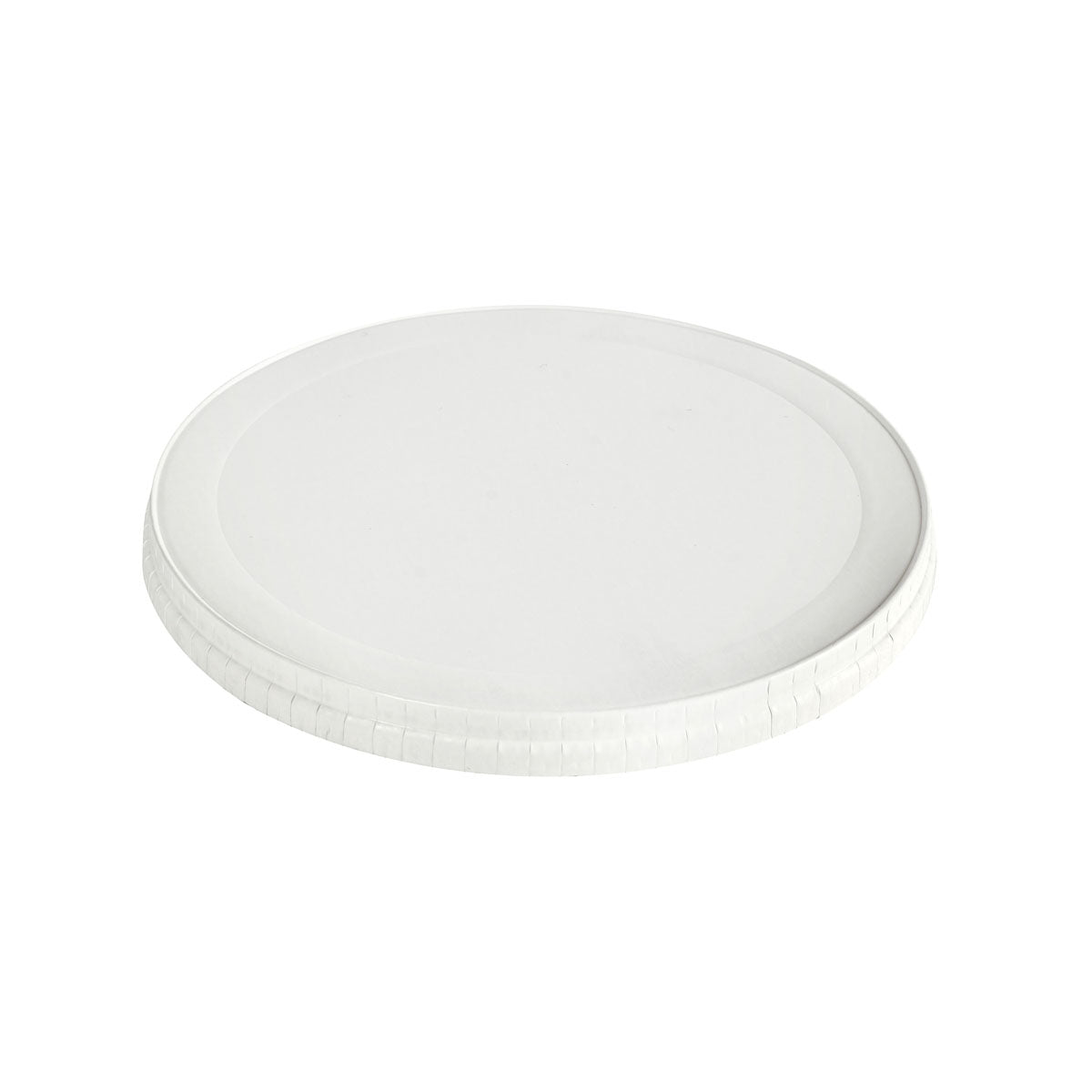 The Duni GmbH 500 ml White Coppa Lid (140x140x11 mm, pack of 50) is the eco-friendly complement to a matching container for sustainable serving solutions.