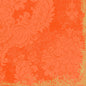 Ornate floral and leaf motifs in faded orange adorn a textured surface. The frayed edges give these Duni GmbH classic napkins 40 x 40 cm 4-ply, embossed 1/4 fold the elegant charm of vintage wallpaper.