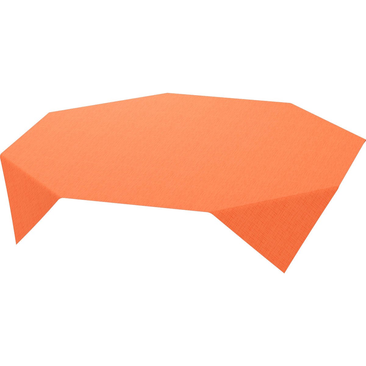 The Dunisilk MD tablecloth 84x84 cm Linnea by Duni GmbH in Orange adds a touch of color and subtle texture to the table and stands out beautifully against a plain white background. Each pack contains 20 high-quality cloths.