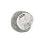 The Starpak 3 pot cleaners (wire Ø 7 cm · 2 cm, abrasive | mesh, 3 pieces) are round scouring pads made of metal with a white information label, ideal for thorough cleaning and scrubbing of various surfaces.