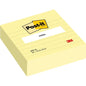 A stack of lined yellow Post-it® Notes in large format (101 mm x 101 mm, 300 sheets) from 3M Deutschland GmbH with a white "notes" label and red 3M logo - ideal for organized, generous notes.