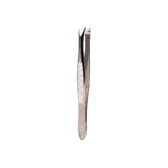 Nickel-plated tweezers, 8 cm