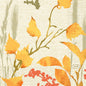 A structured background with yellow and orange autumn leaves, wheat stalks, and red berries creates a woven effect - ideal for Duni GmbH napkins 24x24 3-ply 1/4 fold Beauty | Pack (50 pieces).