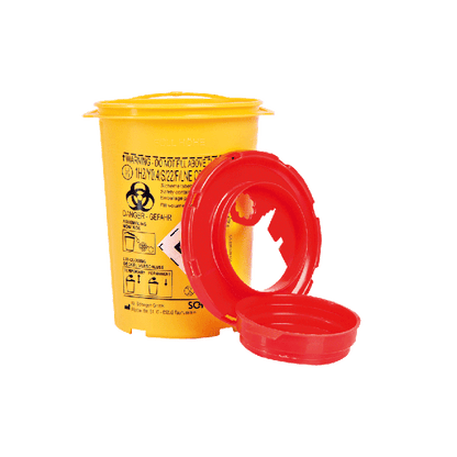 PSB Round Needle Disposal Container, 0.6 Liters