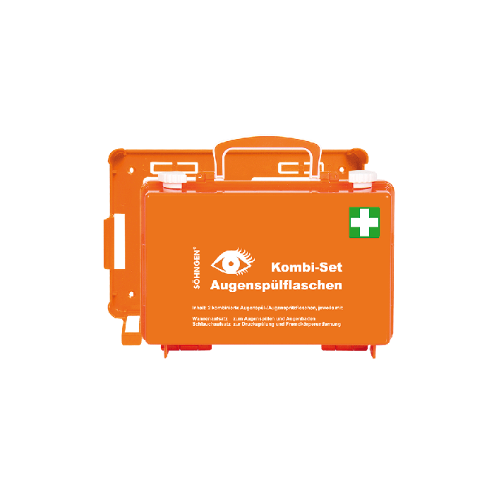 QUICK-CD Eye Wash Station Combo Set, Orange