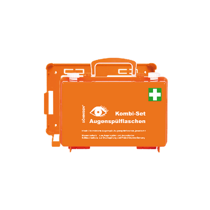 QUICK-CD Eye Wash Station Combo Set, Orange