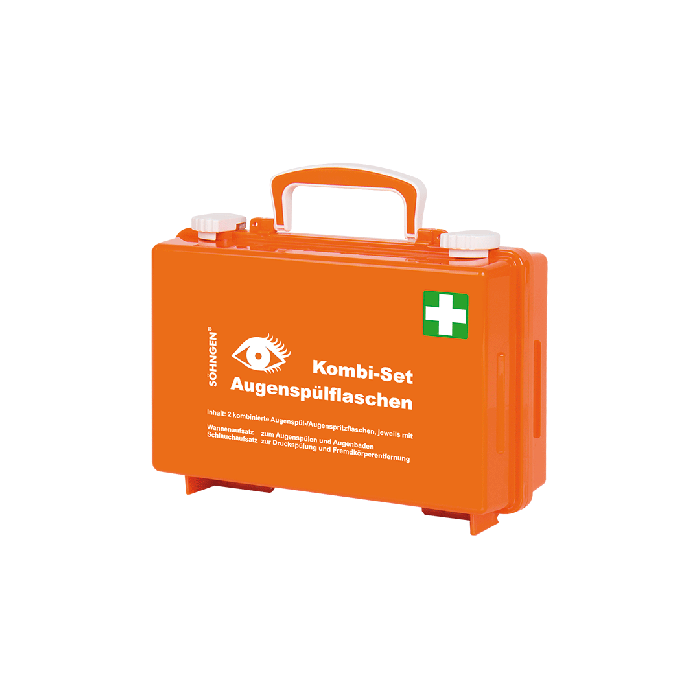 QUICK-CD Eye Wash Station Combo Set, Orange