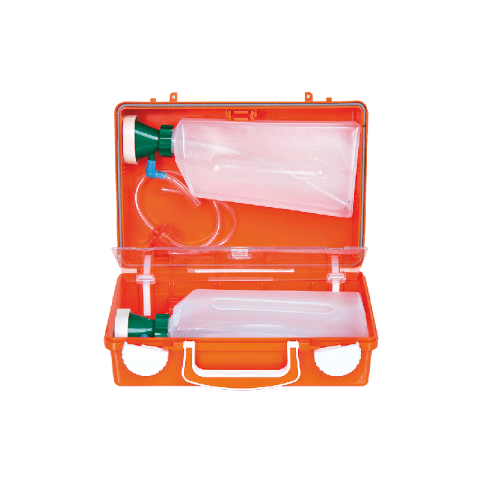 QUICK-CD Eye Wash Station Combo Set, Orange