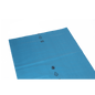 The DEISS 20101 (650+550x1350 mm, Type 100, blue) from EMIL DEISS KG is a large blue plastic film with recycling symbols and the black number "65", intended for transport and storage. Depicted on a monochrome white background.