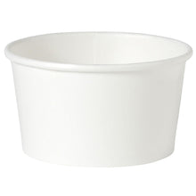 A simple, white Basic White Soup Cup Cardboard/PE from Duni GmbH is presented against a white background. The empty cup has a slightly flared rim, ideal for enjoying soups on the go.