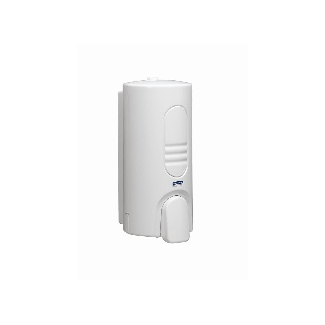 The Kimberly-Clark Professional™ dispenser for toilet seat cleaner in white from Kimberly-Clark GmbH offers hygienic cleaning and comfort in every washroom. 1 dispenser per carton.