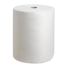 A Kimtech® polishing cloth refill pack in white from Kimberly-Clark GmbH, consisting of a refill roll with 300 sheets, is depicted upright with a visible cardboard core on a white background.