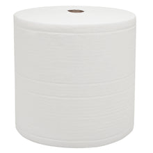 The WypAll® L30 paper towel jumbo roll from Kimberly-Clark GmbH: extra wide & long, 1 white roll with 1000 sheets and a visible cardboard core - ideal for industrial cleaning tasks against a neutral background.