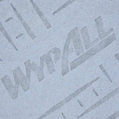 Close-up of a blue, textured WypAll® L20 paper wipe from Kimberly-Clark GmbH, showing the embossing pattern typical for this extra-wide surface cleaning roll (1 roll x 1000 sheets) for effective absorbency.
