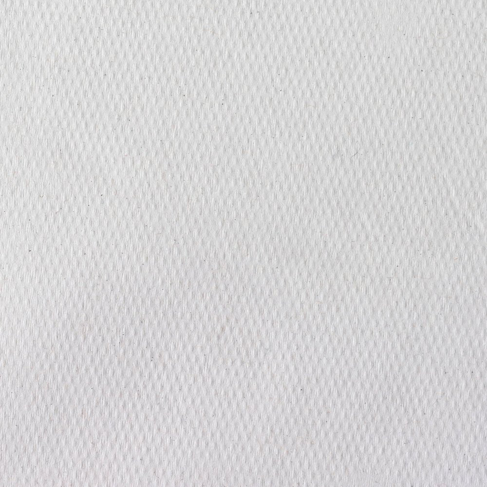 Close-up of Scott® doctor's rolls (38.00 cm x 51.00 cm) from Kimberly-Clark GmbH: white, textured surface with subtle diagonal weave and small grooves, ideal for hygienic patient care on medical examination couches.