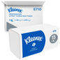 The Kleenex® Ultra™ folded hand towels from Kimberly-Clark GmbH contain 15 packs with 96 white folded hand towels (a total of 1,440 pieces) in a blue-white packaging for hygienic hand drying in any environment.