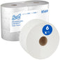 A pack of Scott® Control™ toilet paper from Kimberly-Clark GmbH contains 6 white rolls (each 314 m, 1280 sheets/roll) with central dispensing and a label with product information and a blue highlighted "6 x".