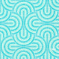 A teal and light blue geometric pattern with semicircles adorns the Duni GmbH Breeze Mint Blue Napkins 33x33 cm (250 pieces); "DUNI" is written in small letters at the bottom right.