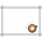 On this paper placemat 30x40 cm (250 pieces) from Duni GmbH, there is a heart-shaped coffee at the bottom right, surrounded by the inscription "Have a nice day" in white background and black border - perfect for any occasion.