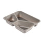 The CPET Tray 3 Grey CPET 225x175x43 from Duni GmbH is a grey, rectangular tray with three compartments - ideal for food packaging. The package contains 300 pieces.