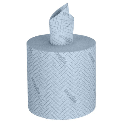 The WypAll® L20 paper towel for industrial cleaning tasks from Kimberly-Clark GmbH offers practical central dispensing and textured embossing; dimensions: 38.00 x 18.30 cm. Ideal for efficient cleaning in industrial environments.