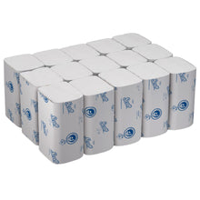 A carton with 15 packs of Scott® Control™ Flushable Folded Towels (white, 322 sheets per pack) from Kimberly-Clark GmbH, designed for hygienic and sanitary hand drying.