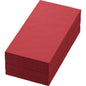 A stack of rectangular Bio-Dunisoft napkins 40 x 40 cm 1/8 book fold by Duni GmbH is neatly stacked on a white background.