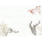 The Bio-Dunicel sets 30x40 cm from Duni GmbH feature a sketched deer head with antlers, leafy branches, and a textured background - the perfect inspiration for DIY projects with craft materials or wooden pieces. The package contains 100 pieces.