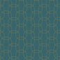A geometric pattern of interlocking golden circles on dark teal is printed on Dunisoft napkins 40x40cm by Duni GmbH. It forms a symmetrical grid with the subtle inscription "MIRO" in the lower right corner.