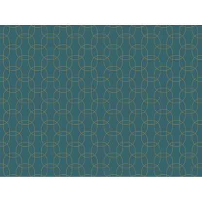 A teal background with thin, intersecting golden curve lines creates a geometric, grid-like pattern - perfect for Duni GmbH Dunicel sets 30x40.