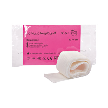 WS Children's Elastic Tubular Bandage, 0.8 m x 6.0 cm
