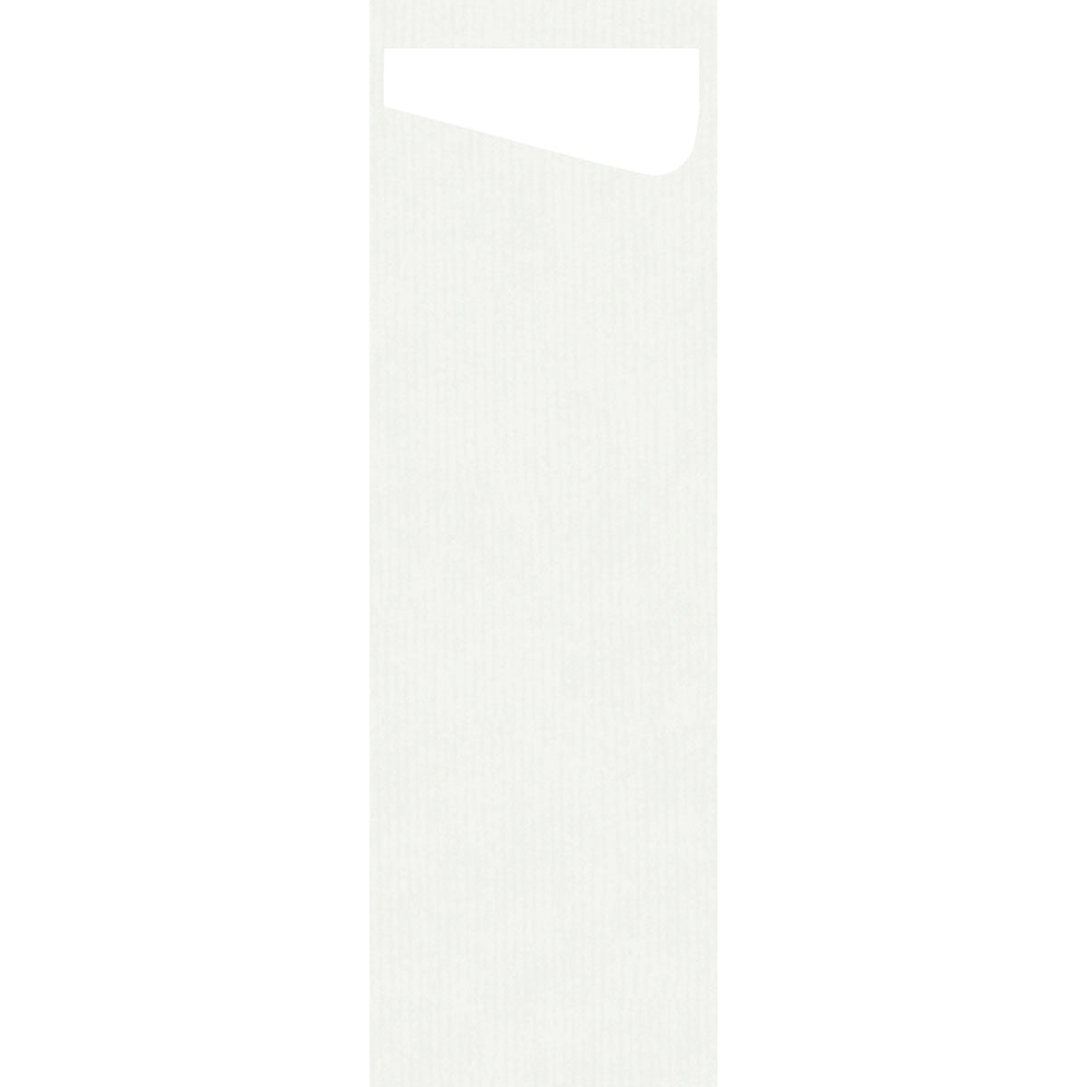 A simple white rectangular door hanger with a round cutout for hanging. Ideal for the laundry room: remind others to use the SACCHETTO Bio D-Soft Slim from Duni GmbH to wash delicate laundry in an eco-friendly way.