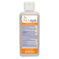 The transparent plastic bottle of the Dr. Schnell ALCOSYN hand sanitizer by DR.SCHNELL GmbH & Co. KGaA with a white cap and a German label with product information, instructions for use, and logo for gentle hand disinfection.