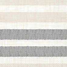 The Zellt.-Serv. 40, 3-ply, 1/4 Rigato in black from Duni GmbH features alternating beige, white, and black stripes with a textured grid look - ideal for elegant table decorations or as the perfect complement to black napkins. Pack of 250 napkins.