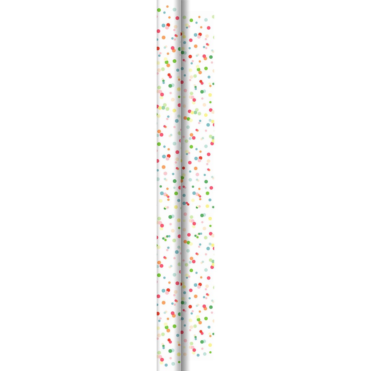 Add a festive touch to your celebration with the Dunicel Roll 40x1.18m Happy Bubbles from Duni GmbH - a colorful table decoration for streak-free surfaces at your next event.