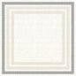 The Dunicel table cover 84x84 cm from Duni GmbH has a white center with beige and gray borders, creating a layered look - ideal for stylishly set tables, especially in combination with the Rigato black 60111 ballpoint pen. Pack of 20 pieces.