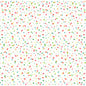 A white background with small dots in green, red, pink, yellow, and blue creates a lively polka dot pattern that is reminiscent of the Dunisilk Happy Bubbles napkins (84x84 cm, 20 pieces) by Duni GmbH.