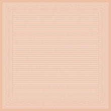 The square Dunicel tablecloth (84x84 cm, dusty pink) from Duni GmbH features a grid of peach-colored lines on a lighter peach background, bordered with double lines - high-quality table fabric, ideal for special occasions (pack of 20 pieces).