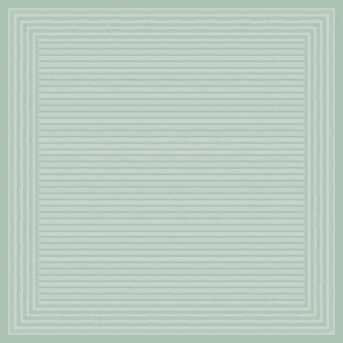The Dunicel table cover 84x84 cm in mint by Duni GmbH features a pastel green, square design with evenly distributed horizontal lines and layered rectangular borders, available in a pack of 20 pieces.