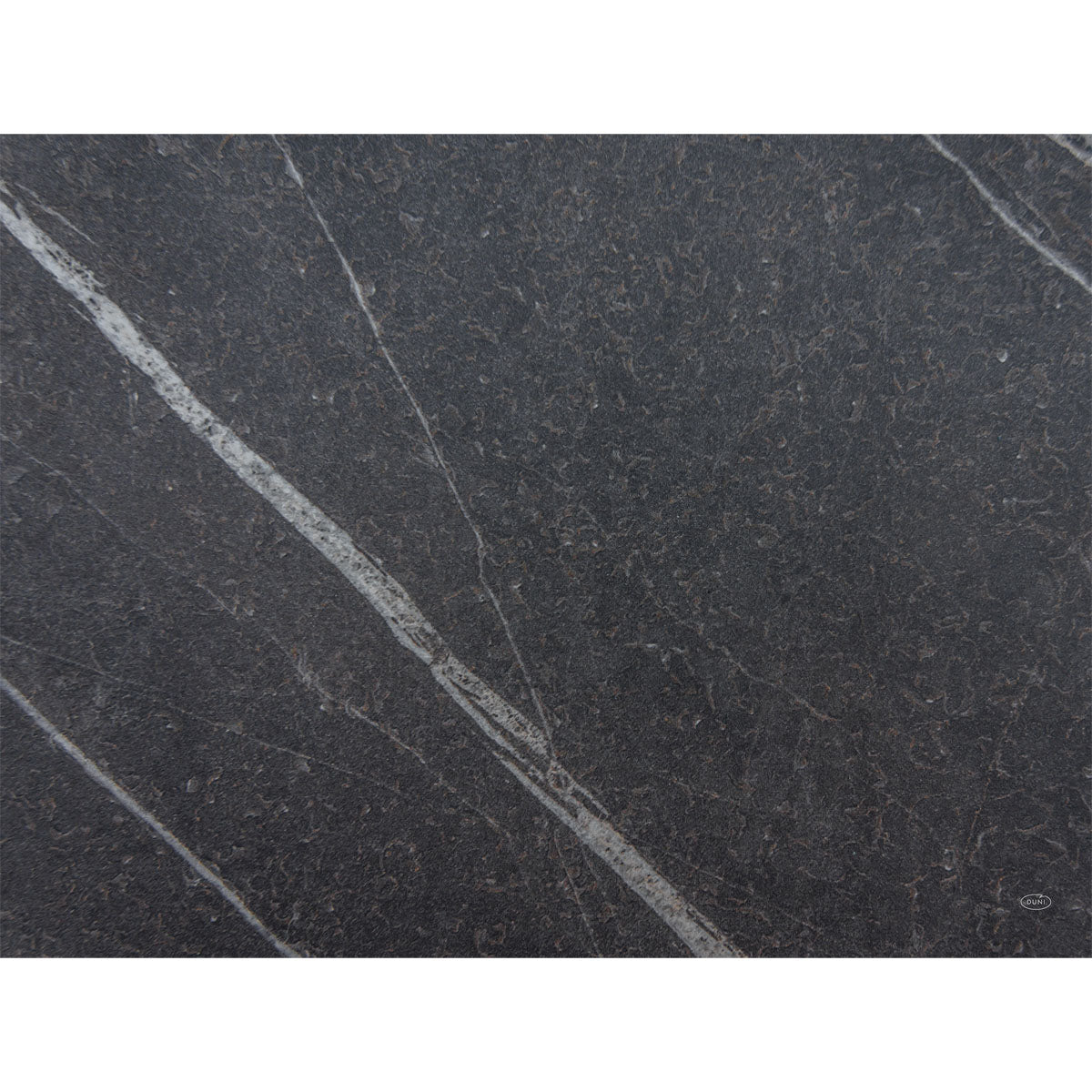 Close-up of Duni GmbH paper placemats 30x40cm in marble black, with fine light gray grain and subtle texture, ideal for decorations that evoke a luxurious atmosphere. Pack of 250 pieces.