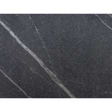 Close-up of Duni GmbH paper placemats 30x40cm in marble black, with fine light gray grain and subtle texture, ideal for decorations that evoke a luxurious atmosphere. Pack of 250 pieces.