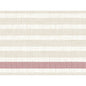 A woven fabric pattern with light beige and cream horizontal stripes and a burgundy stripe, reflecting the elegant look of the Duni GmbH Bio-Dunicel-Sets 30x40 Rigato Bordeaux placemats (pack of 100 pieces) with a coarse, repeating texture.