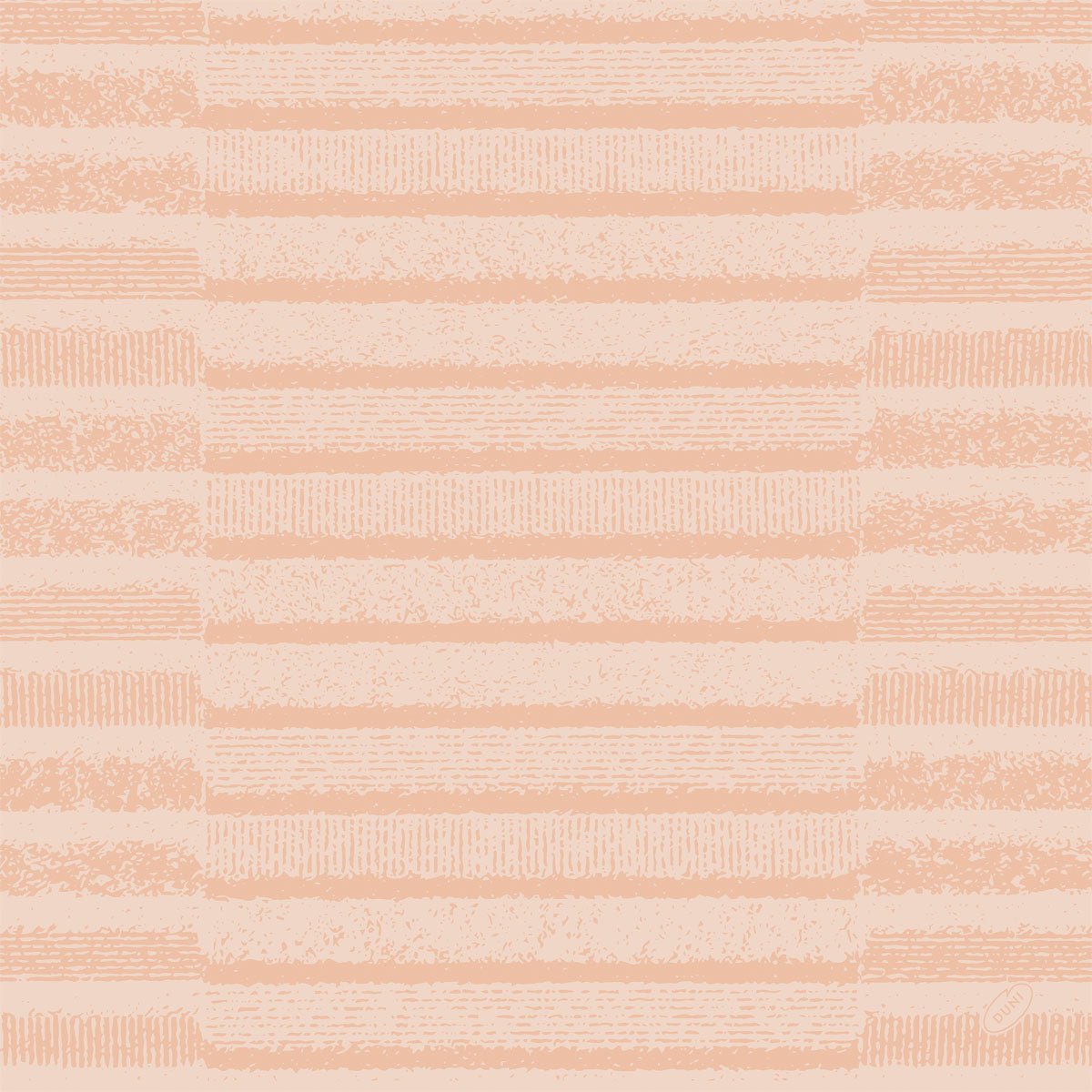 A seamless pattern of irregular horizontal stripes in peach and old pink, reminiscent of the textured look of the Bio-Dunisoft napkin 40x40 cm, Tessuto Altrosa by Duni GmbH. The stripes vary in thickness and density, creating an elegant table decoration effect.