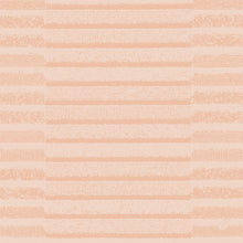 A seamless pattern of irregular horizontal stripes in peach and old pink, reminiscent of the textured look of the Bio-Dunisoft napkin 40x40 cm, Tessuto Altrosa by Duni GmbH. The stripes vary in thickness and density, creating an elegant table decoration effect.