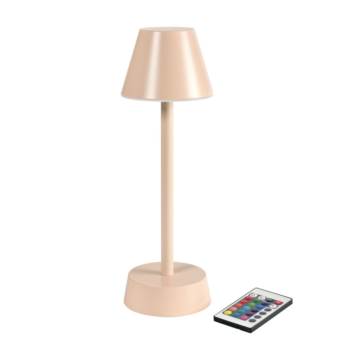 The wireless LED lamp ZELDA by Duni GmbH in gentle pink provides stylish lighting and complements any home decor - perfect on its own or together with a Zelda vase.