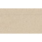 The rectangular beige napkin from Duni GmbH made from recycled material with a thin upper line measures 33x32 cm. The eco-friendly package contains 750 napkins; the surface is slightly textured and the background is solid color.