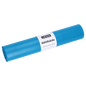 A roll of DEISS 20771 (575x1000 mm, type 70, blue) garbage bags from EMIL DEISS KG (GmbH + Co.), pack of 25 pieces with white label with "DEISS" and "garbage bags" on white background - robust for professional cleanliness.